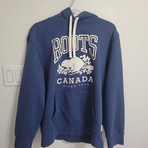 Roots Blue Hoodie Medium